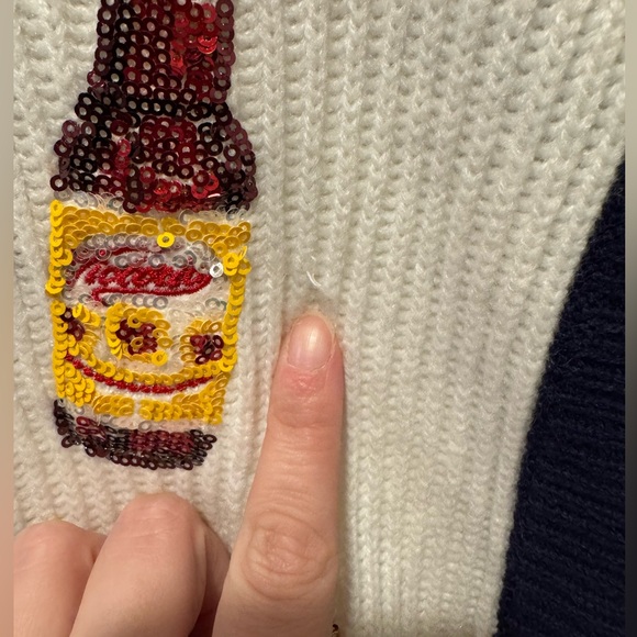 Queen of Sparkles Beer Queen Knit Vest With Sequin Detail - Picture 3 of 4